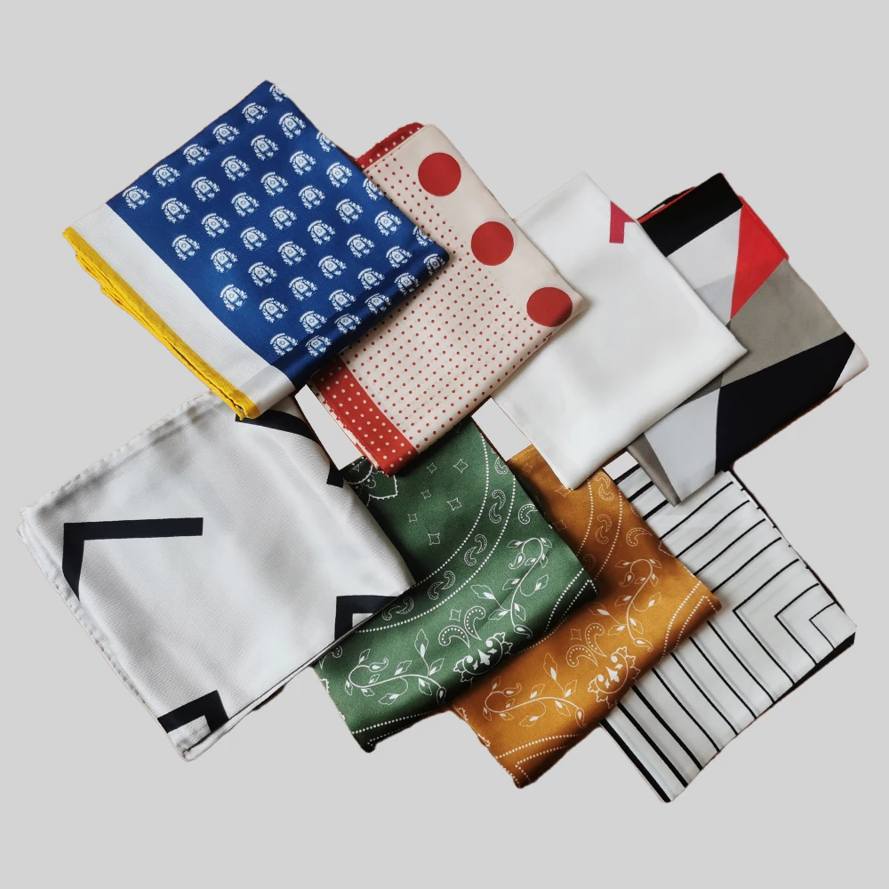 Fashion Design Decorative Chiffon Scarf Ladies Floral Print Scarf Polyester Scarf Women