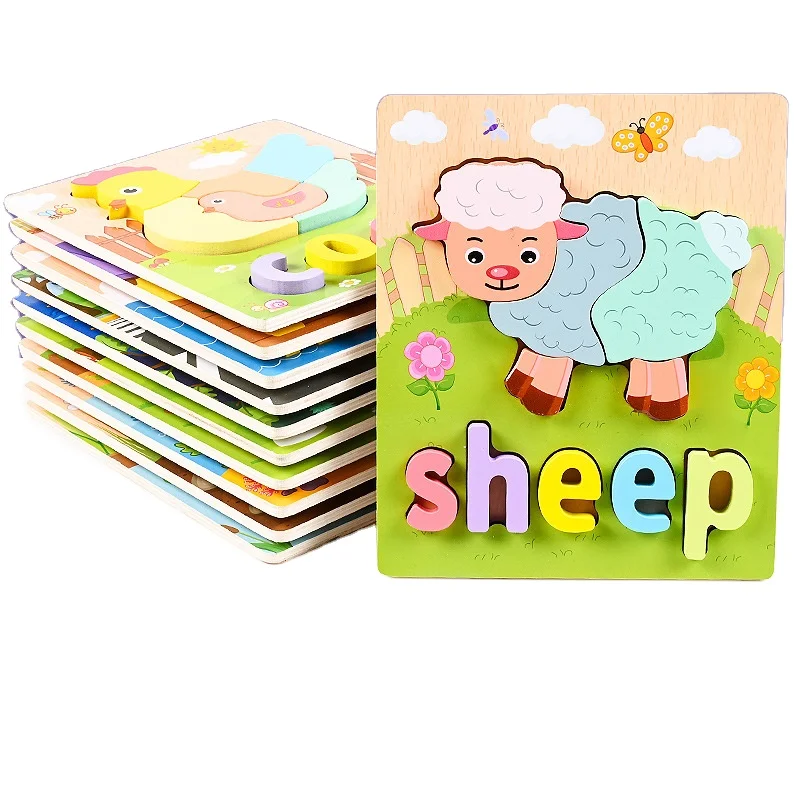 Новые деревянные игрушки головоломки Монтессори