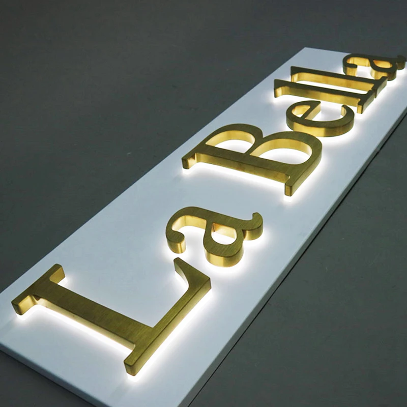 OEM ODM 3D Alphabet Letter Backlit Sign Light Acrylic Signboard Board Business Signs Logo Outdoor Signage Led Illuminated Signs