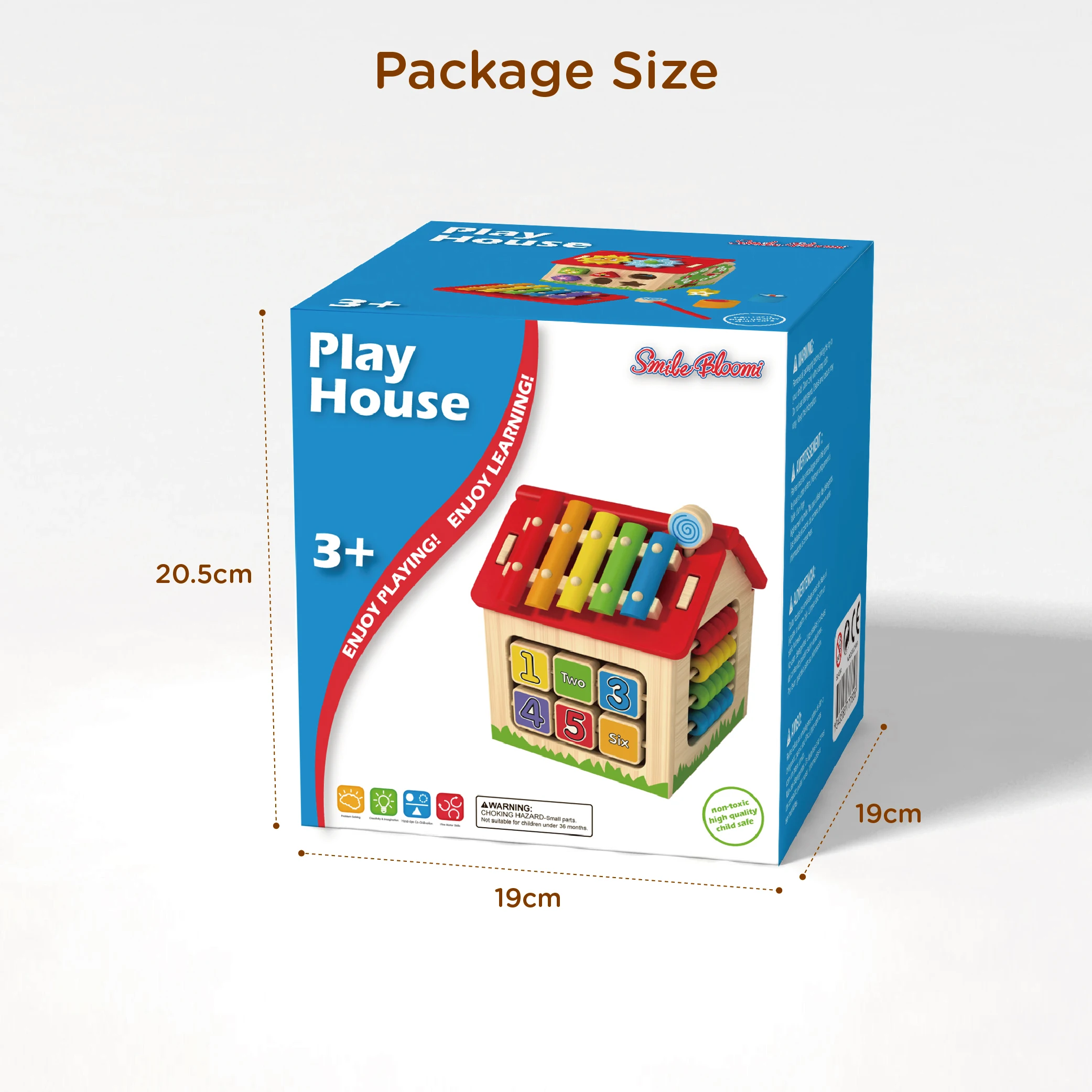 Wooden Intelligence toy Early childhood educational multifunctional wisdom house and musical instrument