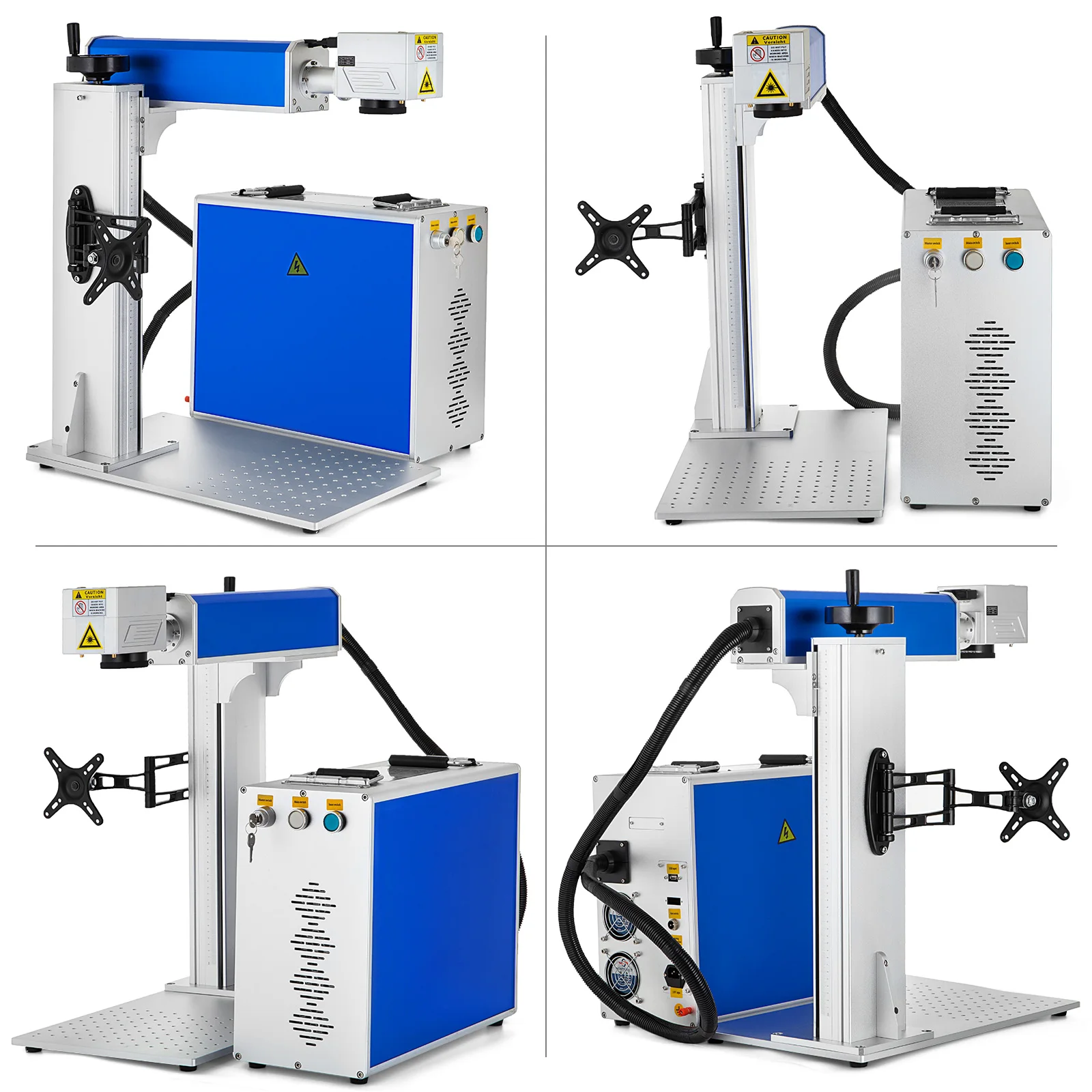 SIHAO Portable Split Fiber Lazer Marking Machine Stainless Steel Laser Marking Machine with Laser Reflection Mirror