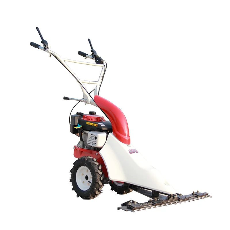 Hot Sale 170cc 4 Stroke Walk Behind Mini Gasoline Sickle Bar Mower Scythe Mowers for Sale