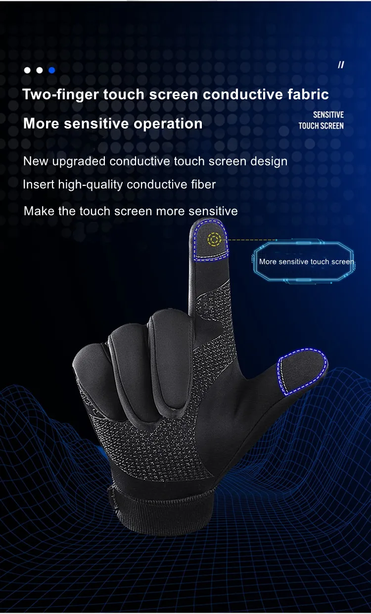 Outdoor winter ladies hand gloves Touch Screen Sports Cycling Gloves Sports Running winter bike gloves