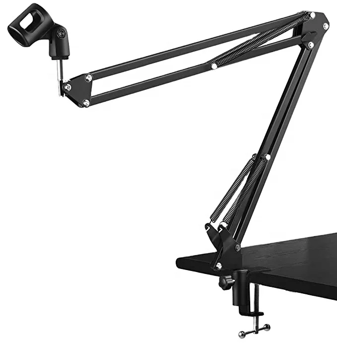 
Bracket Stand with Pop Filter and Mic Holder,Snowball, Spark, Yeti x and All Other Microphones 