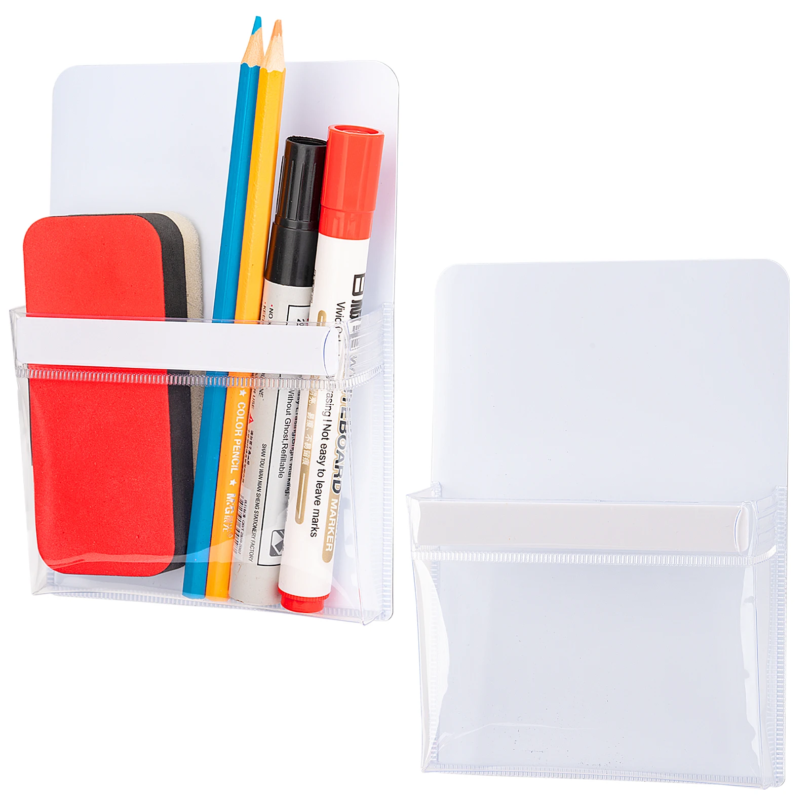 Magnetic Holder,Magnet Pocket Storage for Dry Erase Marker for Locker,Classroom,White Board,Fridge