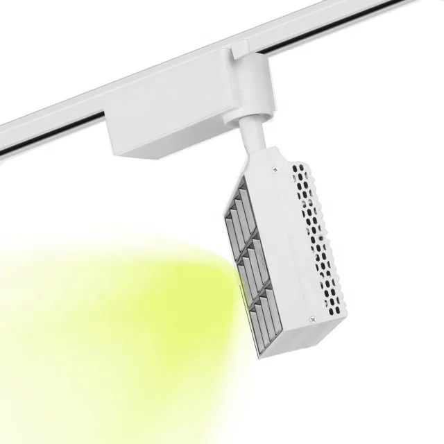 Cheaper freight track light square 12w cob spotlight aluminum led track light for gallery clothing shop