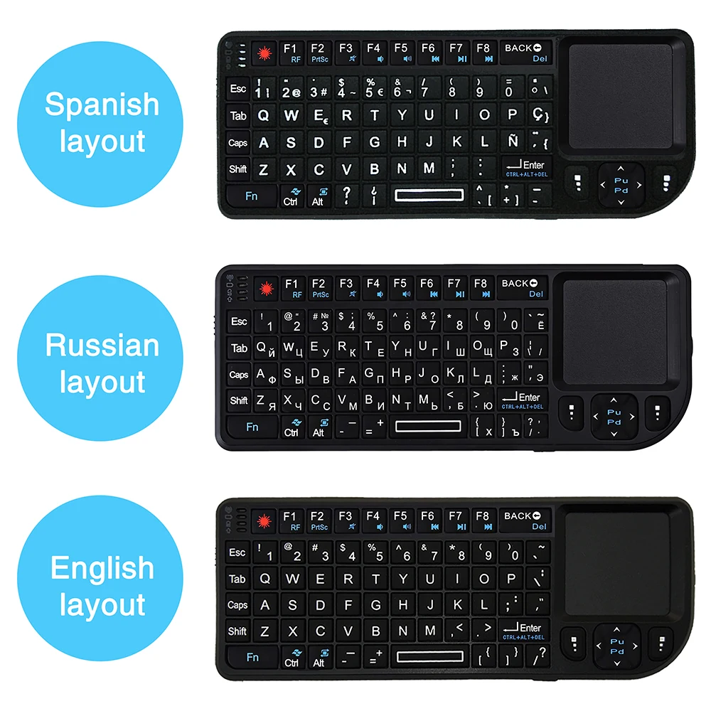  Беспроводная мини-клавиатура Air Mouse 2 4G ручной сенсорный лазер для игр телефона приставки smart tv