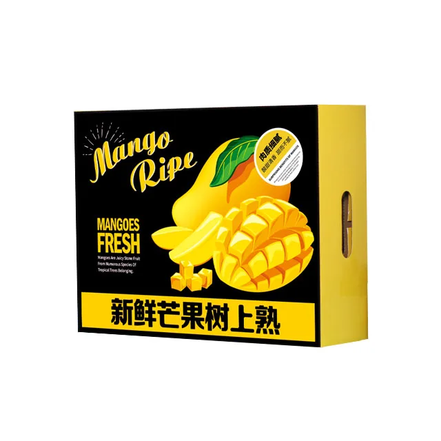 
Custom Printing Box Cardboard Packing Corrugated Fresh Vegetable Mango Banana Fruit Packaging Carton 