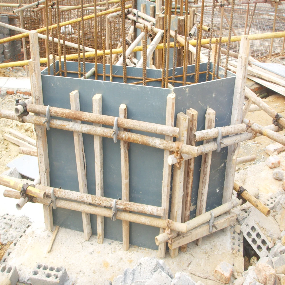 Reusable plastic concrete shuttering board concrete foam board 12mm to 20mm thickness