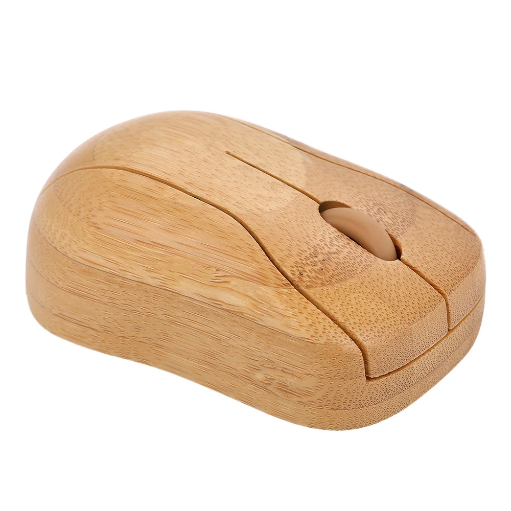 2022 Hot Pick Computer Wireless Optical Bamboo Mouse Fierndly Bamboo Wooden Mouse With Usb Receiver For Notebook Pc Personalized