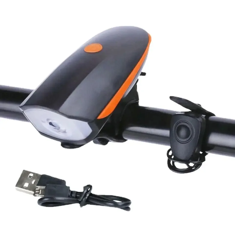Hot High Brightness USB Rechargeable Waterproof LED Bike Cycle Bicycle Front Light with Tail Rear Back Lamp Set For Night Riding