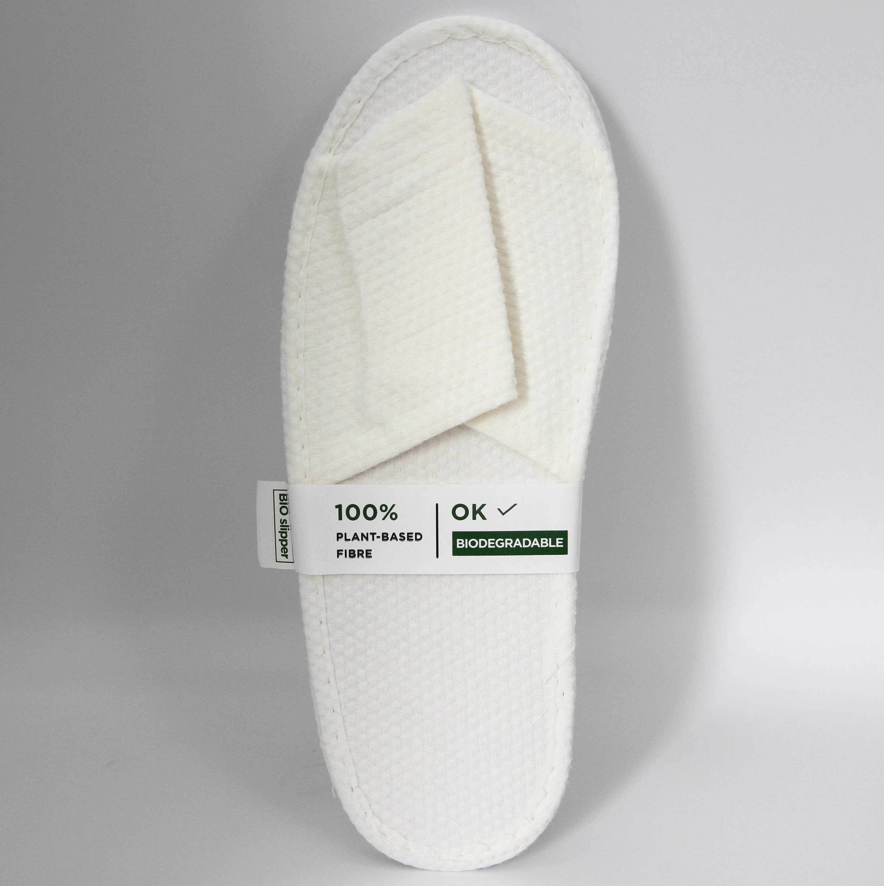 Custom Hotel Bamboo Fiber Slippers Eco-Friendly Biodegradable Material Open Close Toe Design with EVA Sole Disposable for Travel