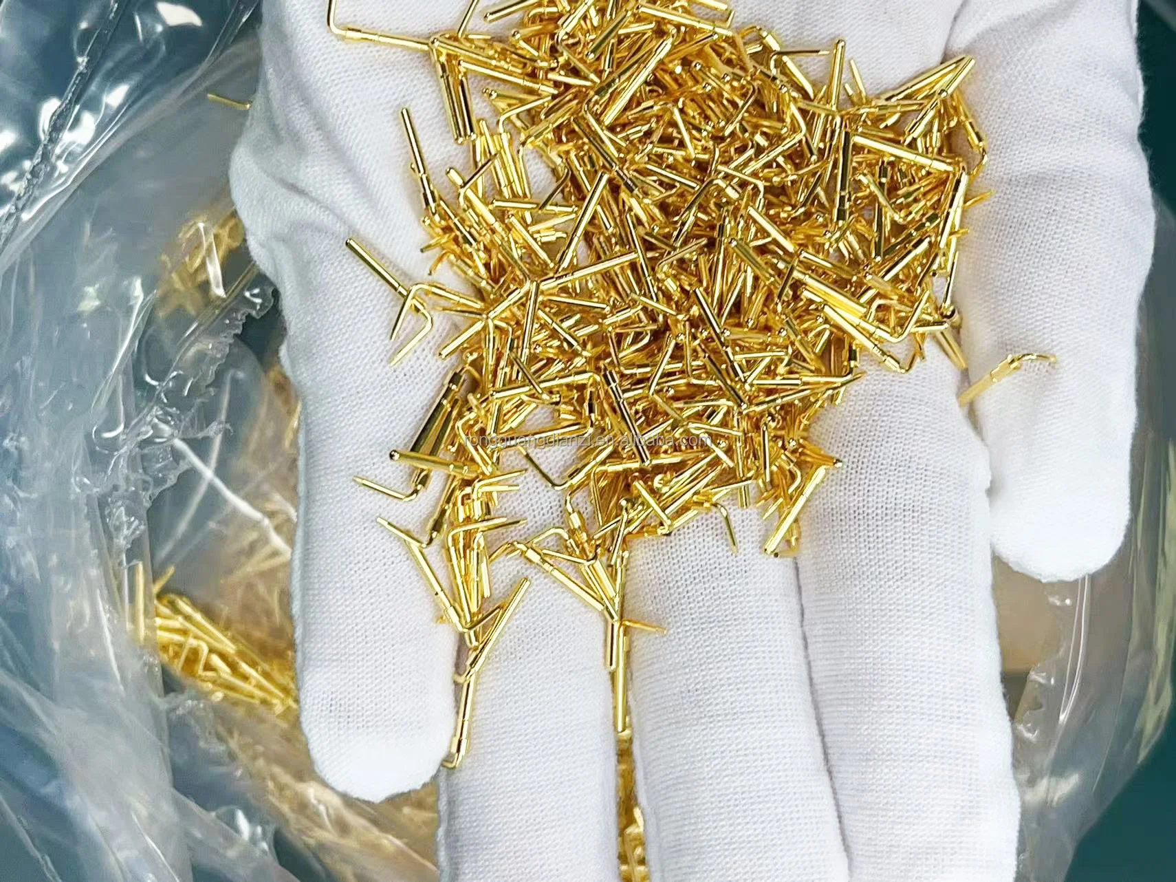 Customized AC/DC Power Plug Medical Welding Solid Brass Nickel Plated Gold Pin Bent Clevis Pins Terminal