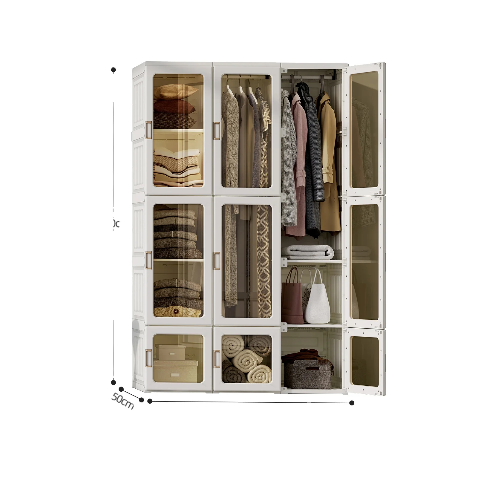 Sell now Mayibox Antbox  Foldable Cabinets white Colour Cube  Foldable Wardrobe for living room storage holders