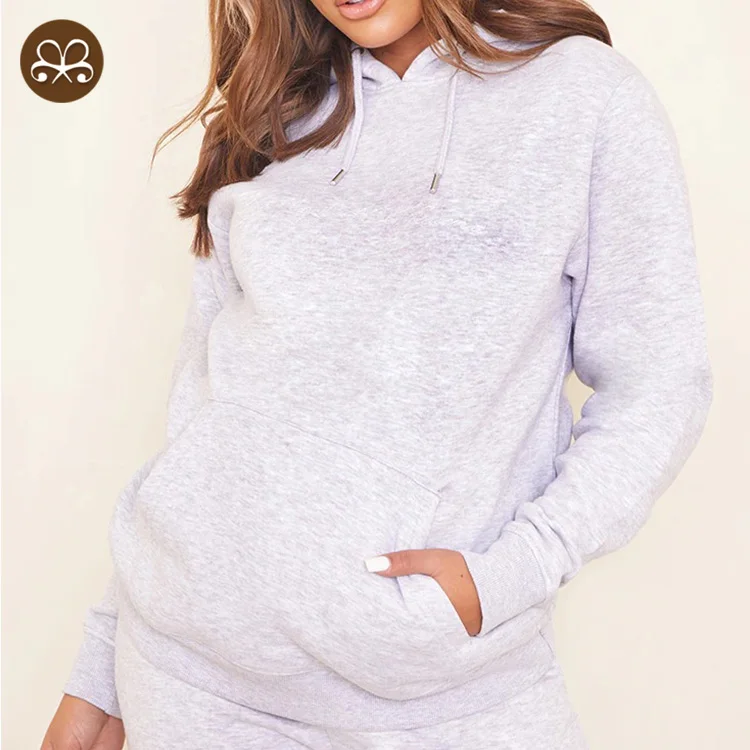 Maternity Grey Embroidery Pregnancy Hoodie Jumper Maternity Top Women Sports Wear maternity clothing