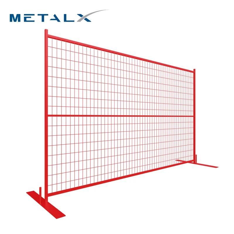 6Ftx10Ft Hight Quality Galvanized Powder Coated Easily Assembled Temporary Fence Canada Construction Site Fencing