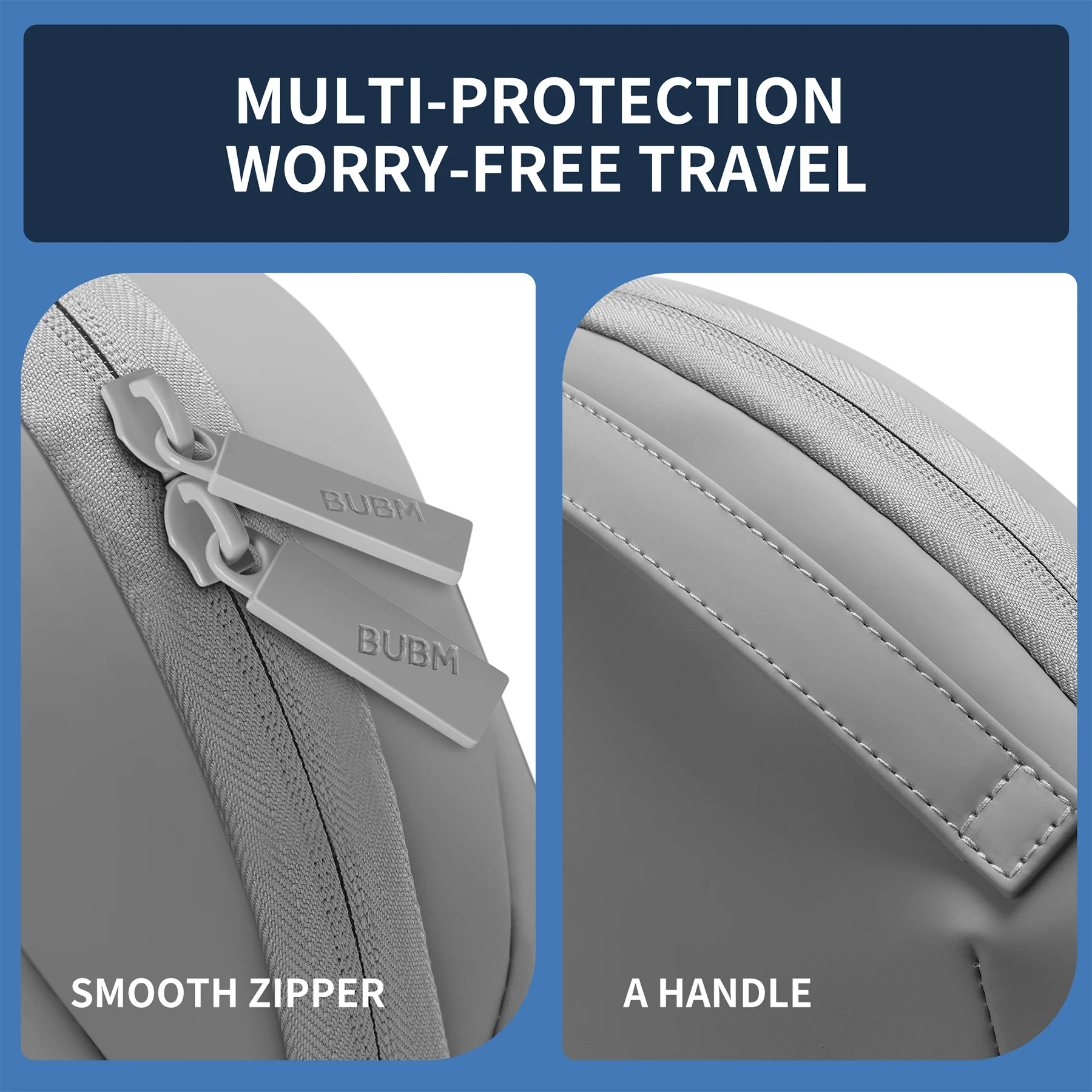 BUBM Multiple Layer Cable Portable Storage Organizer For Travel Power bank Electronic Gadgets Storage