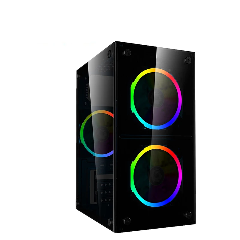 Изготовленный на заказ Рабочий стол из закаленного стекла мини игровой корпус мини atx чехол