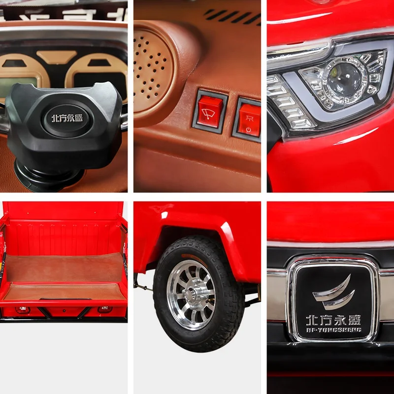 1000w electric car for elderly three wheel closed auto rickshaw price