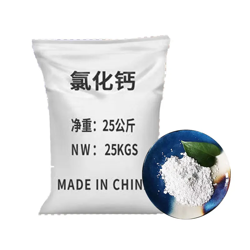 China Supplier Good Price 74-77% Food Grade White Flake Dihydrate Calcium Chloride Offers Good Price 25kg