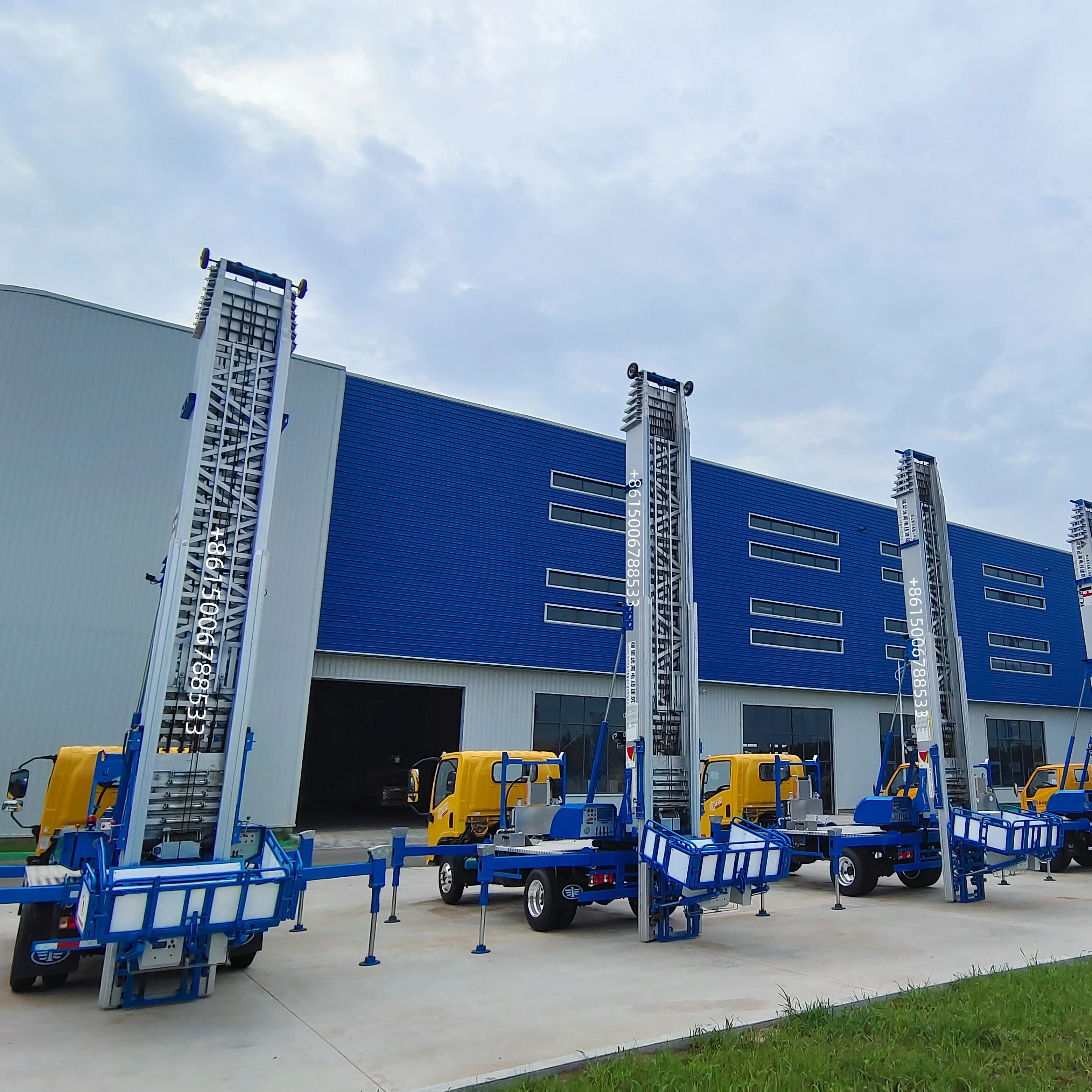 korea Horyong T-ton  China JIUHE 28m 32m 36m 38m 45m 65m aluminium ladder truck Aerial lift ladder mobile elevator factory price