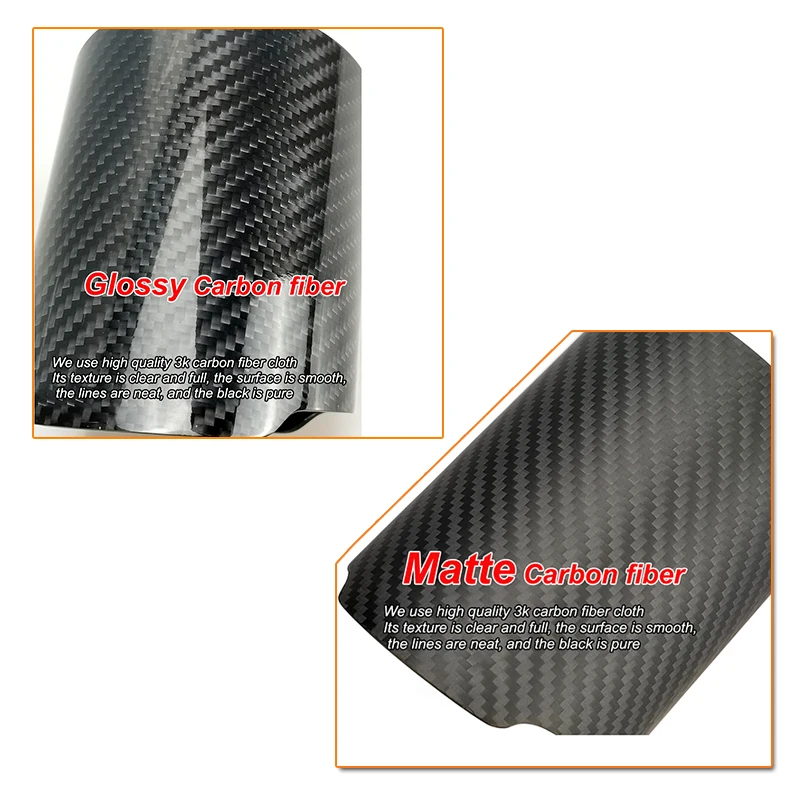  Custom Universal Straight Edge high quality Carbon Fiber Exhaust Muffler