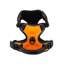 Светоотражающий жилет для домашних животных, Мягкая сетчатая подкладка без вытягивания, шлейка для собак с ручкой