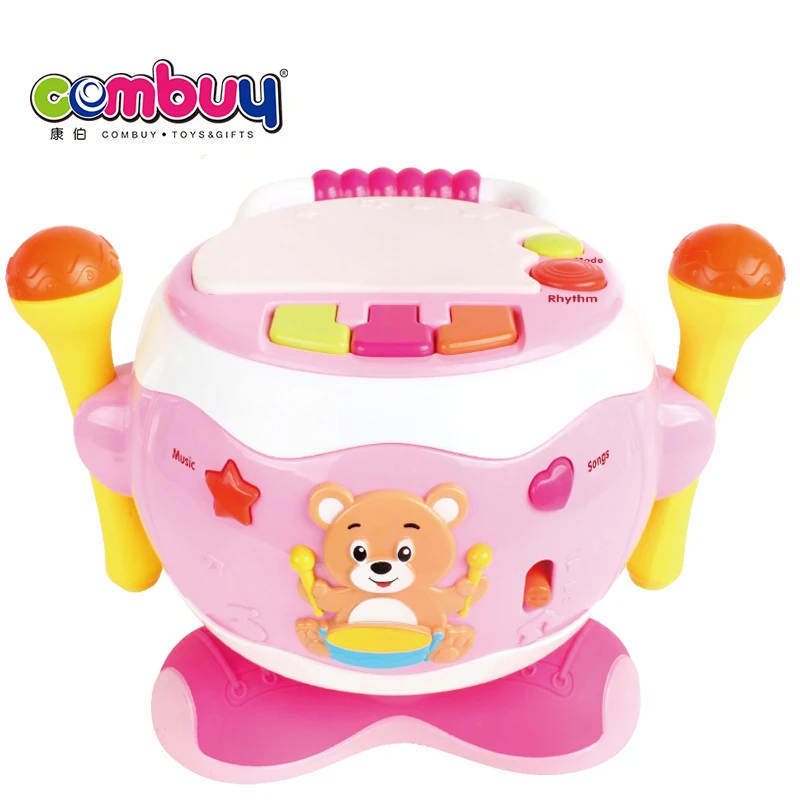 Microphone game musical instrument story revolving hand baby drum toy