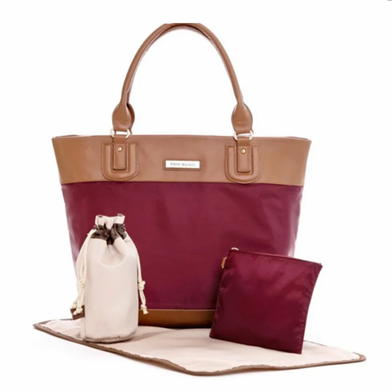 fashion design baby diaper bag OEM/ODM accept baby diaper bag factory waterproof vegan leather diaper bag