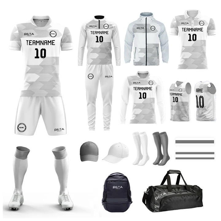 BETA Custom Soccer Shirt Wear Football Kit Dropshipping Football Shirt Football Uniforms Set Sublimated Soccer Jersey For Sale