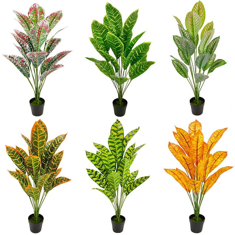 Wholesale 62cm 18Leaf Indoor Decorative Artificial Bonsai Plants And Trees