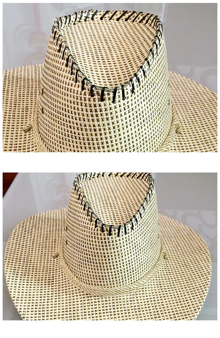Wholesale Natural Lala Grass Sun Sombreros Wide Brim Lady Logo Beach Summer Custom Women Panama Fedora Straw Bulk Cowboy Hat