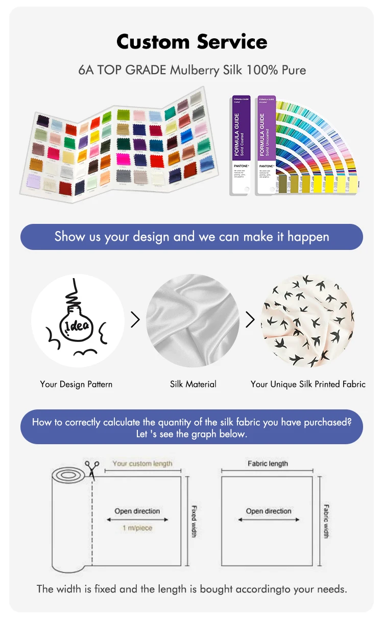 Wholesale Good Price Clothing Raw Pure Silk 114CM 22MM Grade 6A Mulberry Charmeuse 100% Silk Fabric for dresses