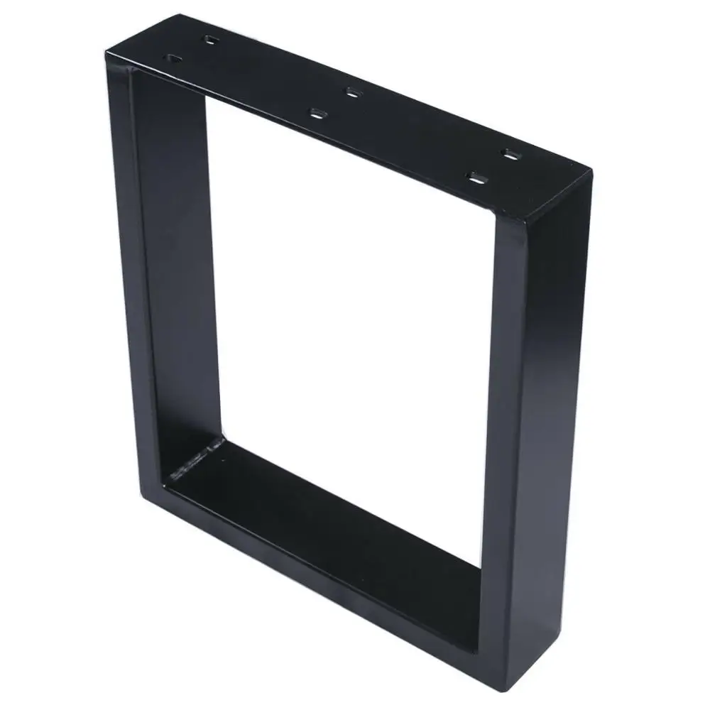 Industrial Iron Frame box Square X shaped Desk Metal Cast Iron Bench Dining Coffee Table Legs for sale