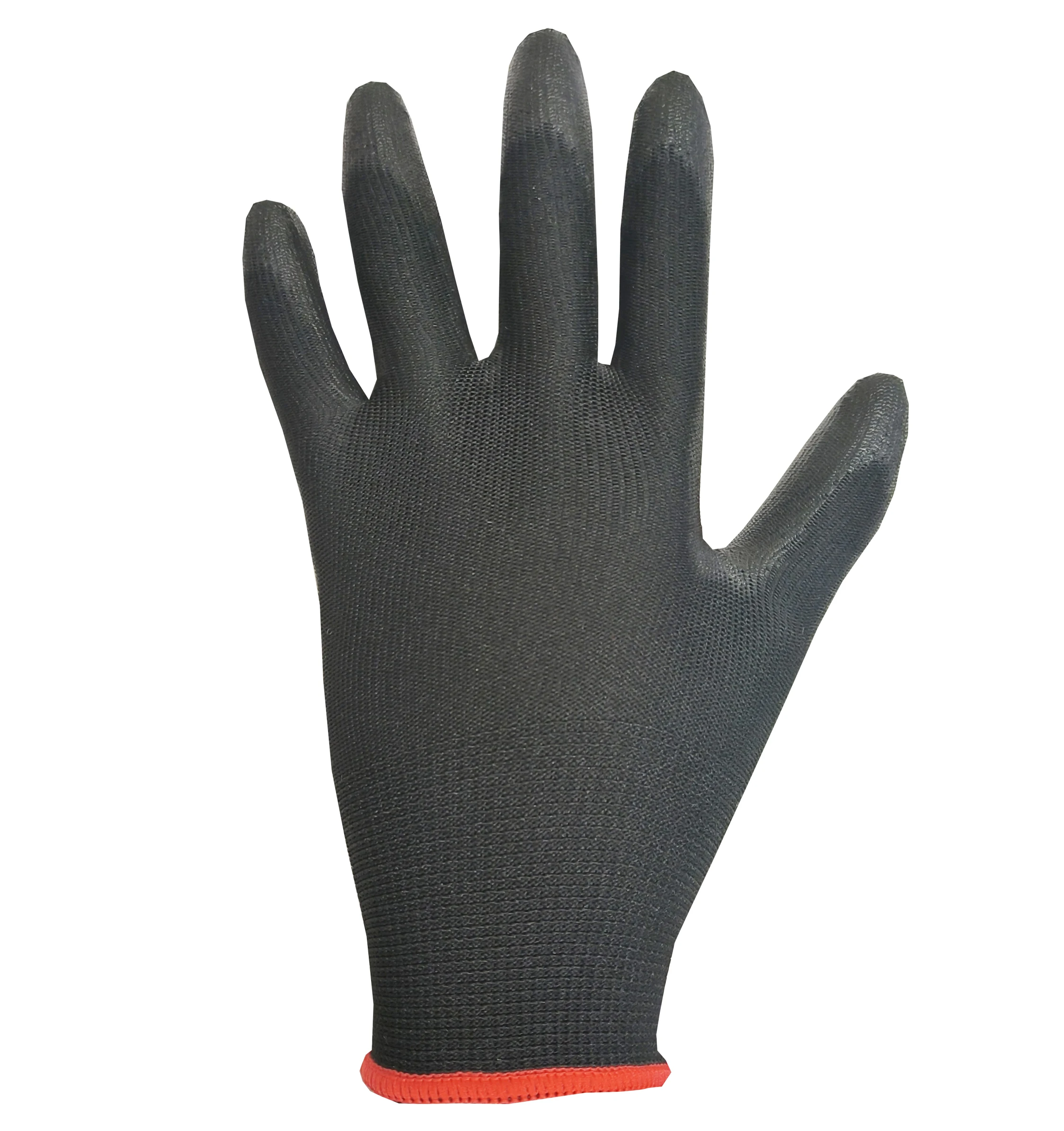 Carbon Fiber Touchscree Gloves with Polyurethane Coating, Safety Gloves for Light Duty Work