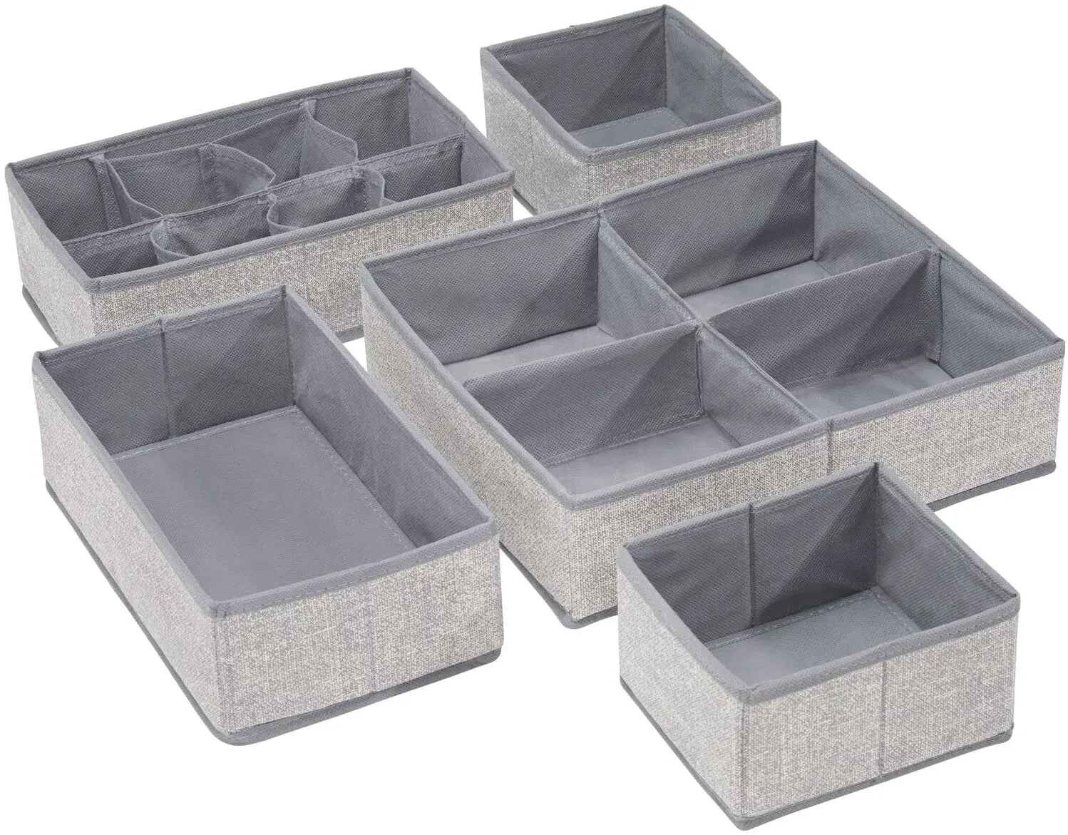 Closet Organizer Bin Soft Fabric Dresser Drawer Underwear Storage Drawer Divider Storage Organizers