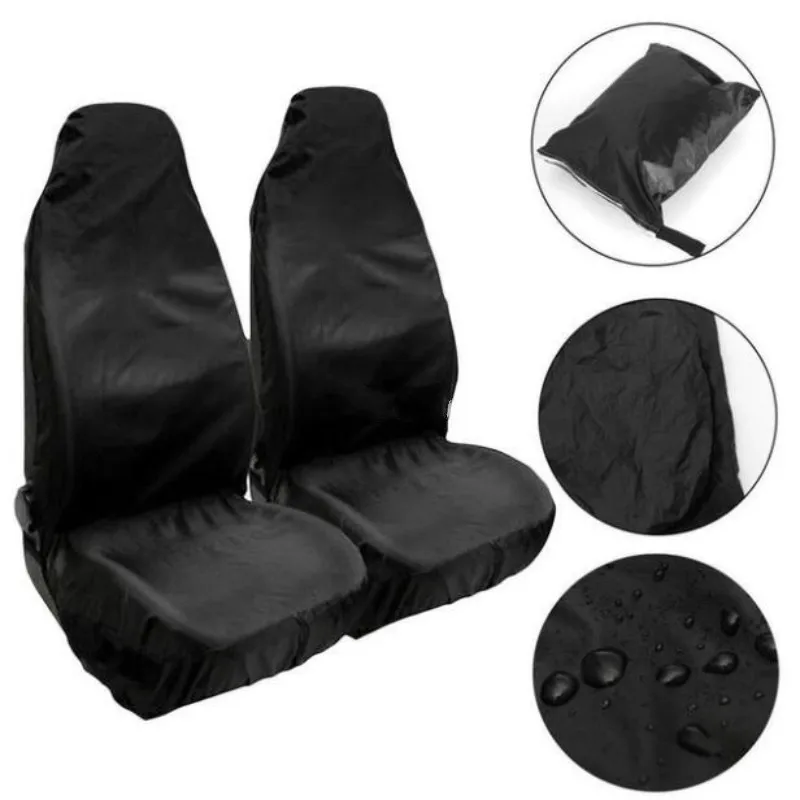 Universal 2PCS seat Protector waterproof Automotive Foldable Non-Slip front car