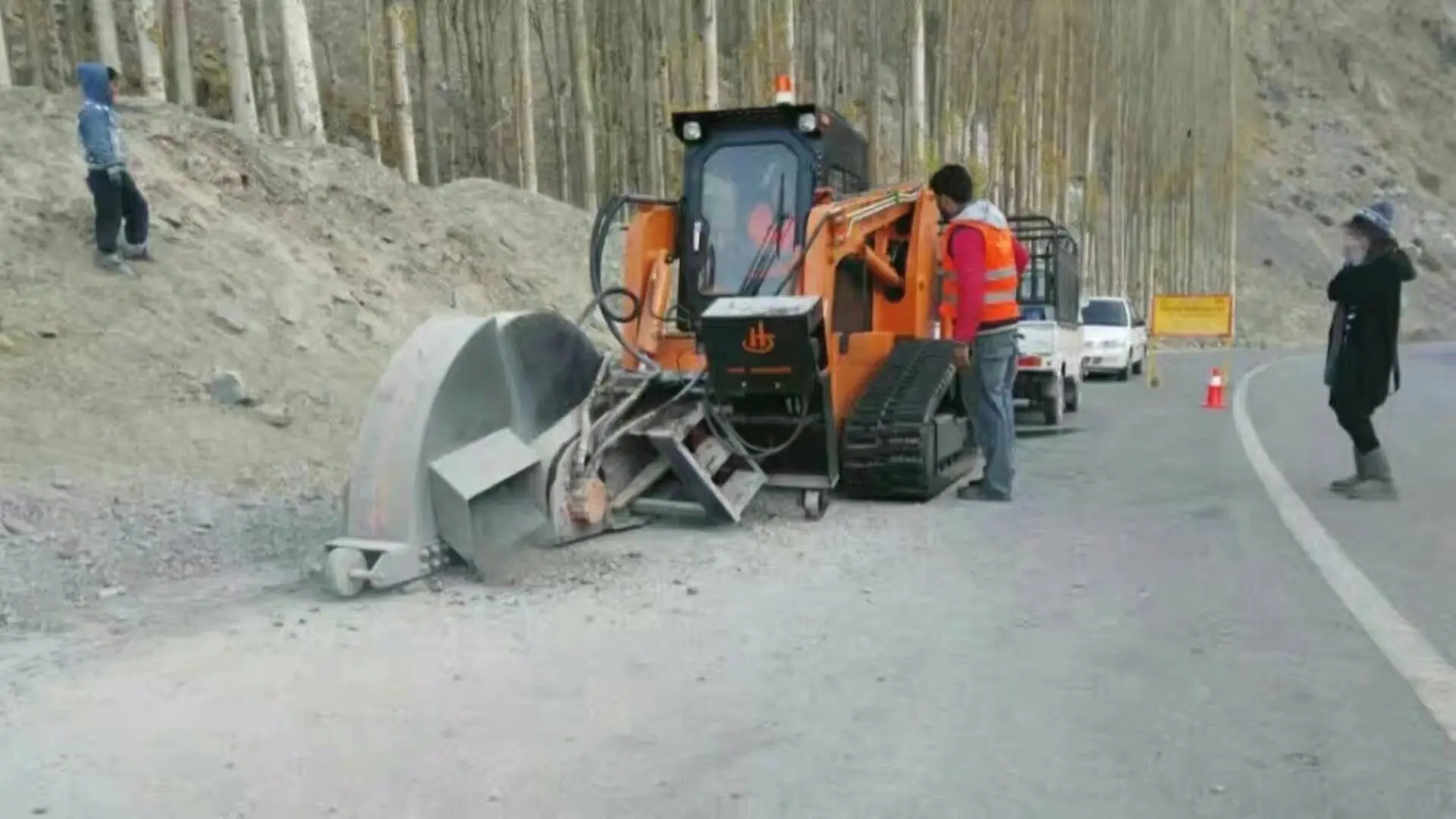 Disc trencher  disk trencher for skid steer loader  wheel trencher