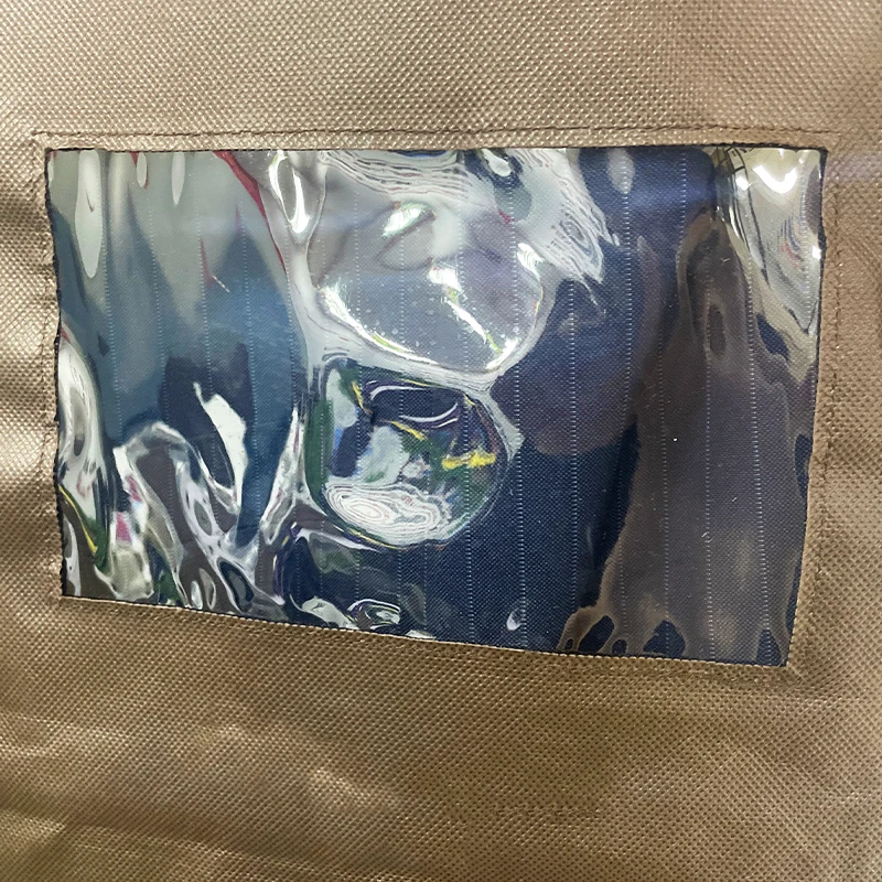 Brown Garment Care Accessories Shoe Garment Bag with Pockets