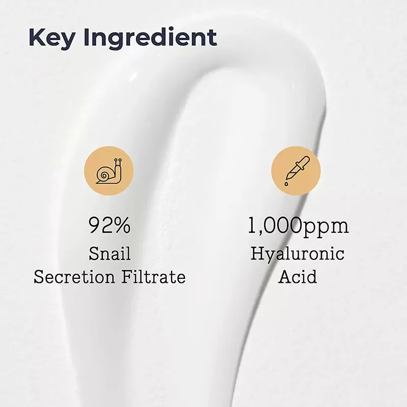 Customization Snail Mucin 92% Daily Face Gel Moisturizer Acne-Prone Skin Repair Soothing Arbutin Salicylic Acid Ganoderma Cactus
