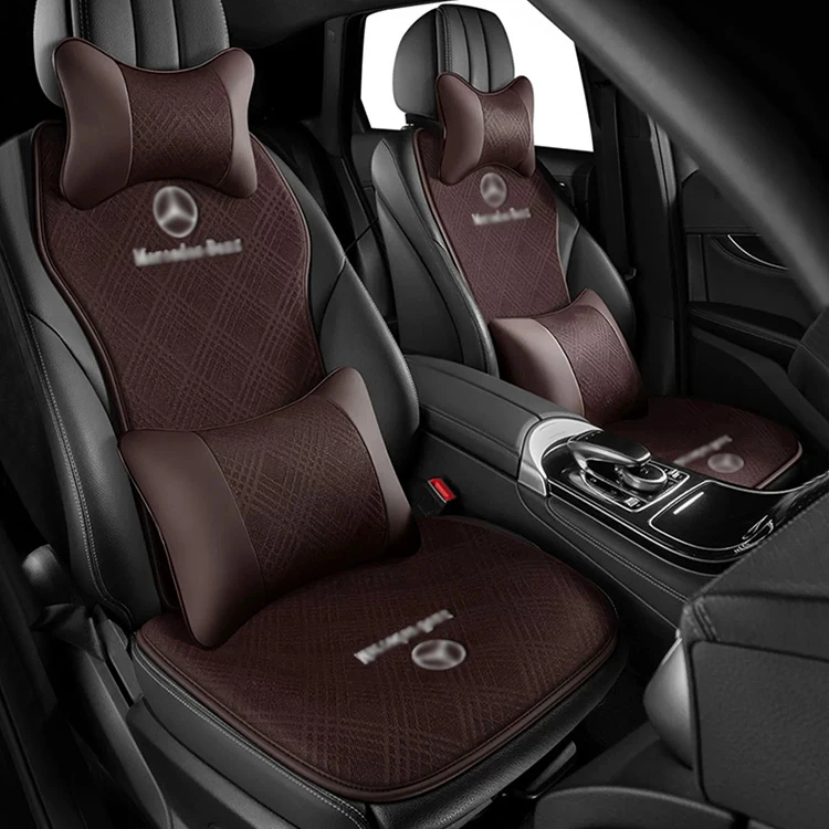 Car Interior Accessories Car Seat Covers Luxury Universal Fit Full Set Auto Leather for Mercedes Benz Polyester Seat Cushion