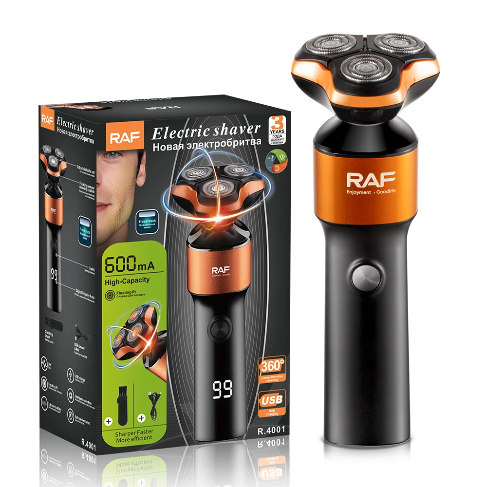 Electric Razor for Men Wet & Dry Rechargeable USB Travel Electric Shaver with Cleaning Brush