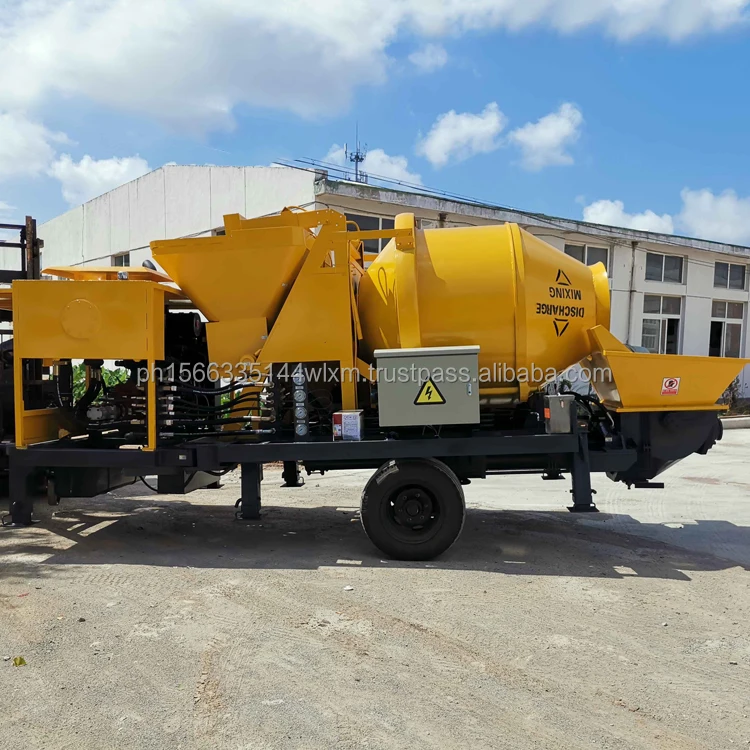 Cement/Sand/Concrete Grouting Pumpconcrete Pump with Concrete Mixer for Construction Projects