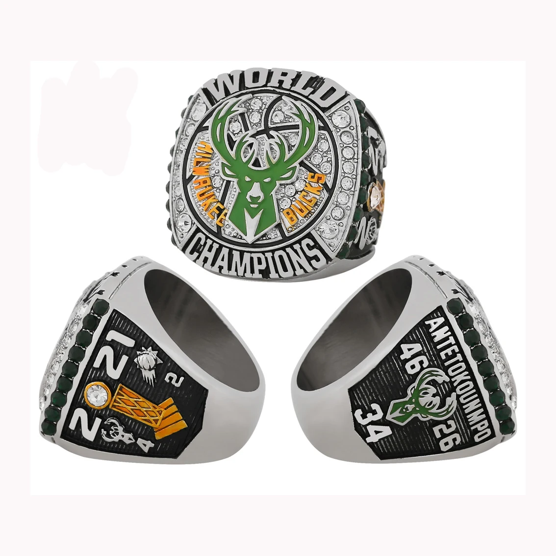 Индивидуальное Кольцо чемпионата турнира 2021 Milwaukee Bucks