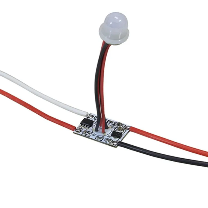 3.7V 5V 12V 24V 5A PIR Motion Sensor Switch Movement Detector Activated Timer Automatic Switch ON OFF for Kitchen Cabinet LED