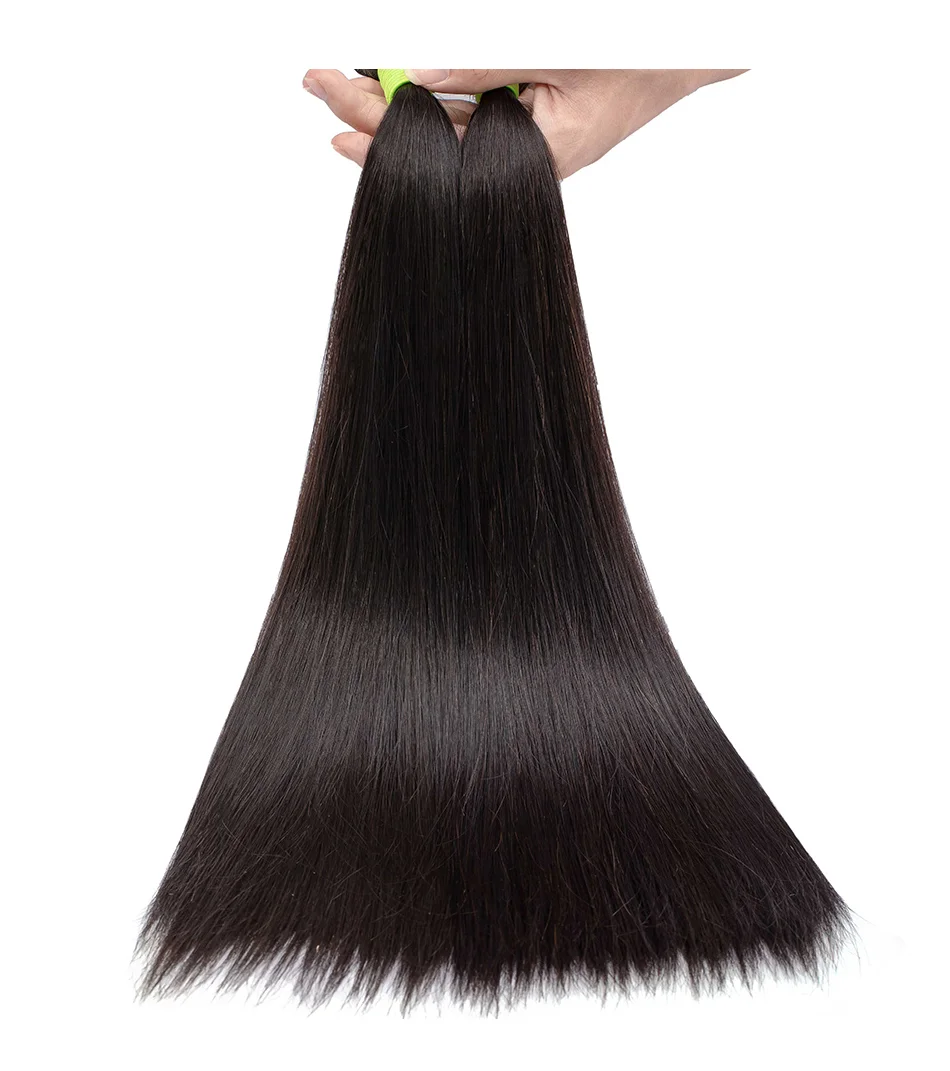 Straight 30 Inch Remy Brazilian Hair Weave Human Hair Bundles 100% Human Hair Extensions