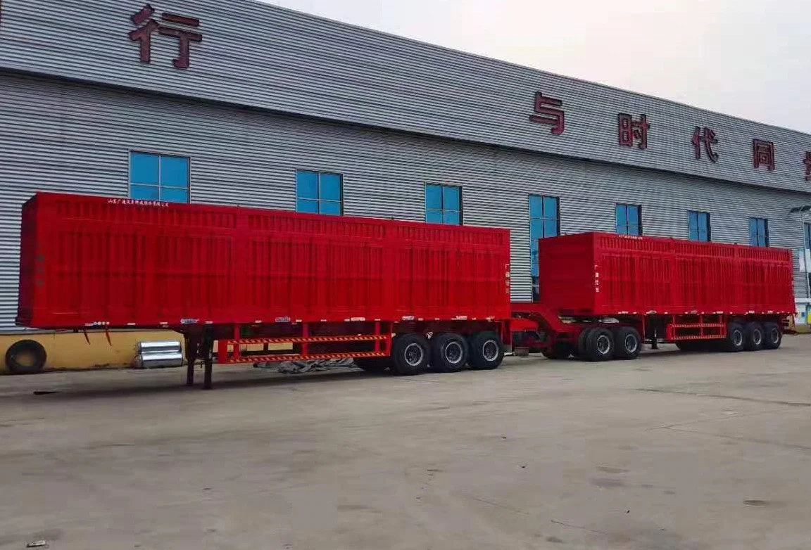 Mongolia Special 8-Axle 120 Tons Semi-Trailer 8-axle 120 Tons Special Transport Truck for Coal Transport
