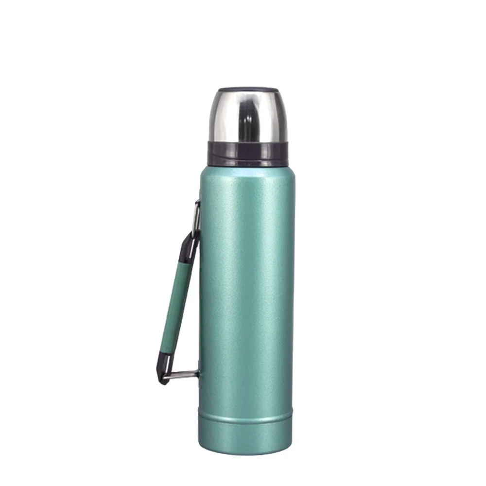 Легко носить с собой 1000 мл двойная настенная вакуумная колба из нержавеющей стали