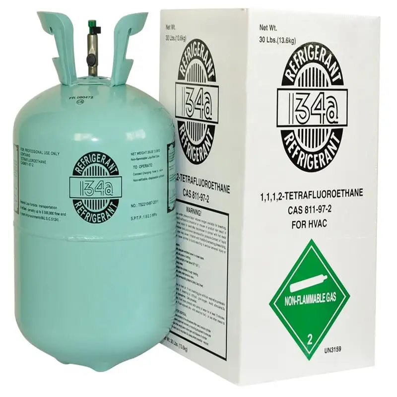 13.6kg Cylinder Refrigerant Gas R134A, Factory direct sales 30lb R134A Gas