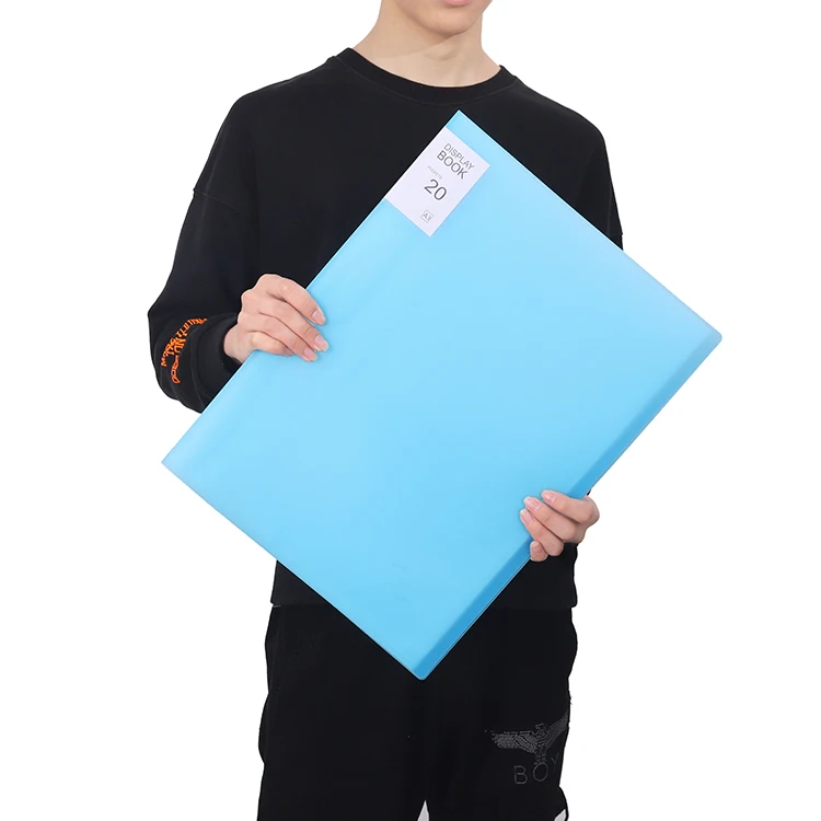 A3 Size PP Plastic Clear Presentation Display Book 20/30Pocket File Folder Office School supplies Art Portfolio Book file folder